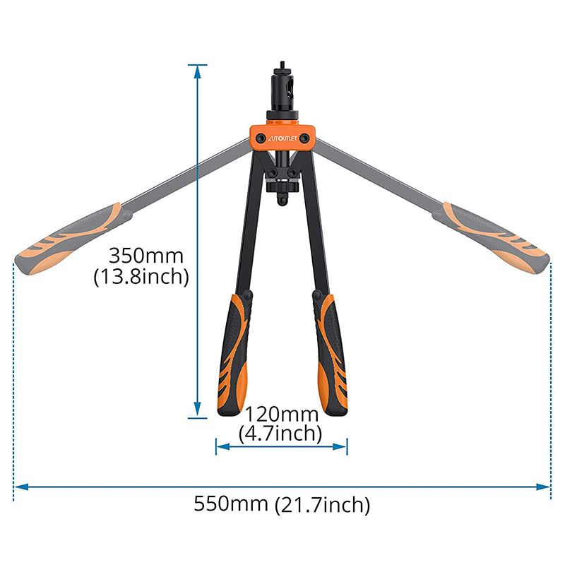 AUTOUTLET 14" Professional Rivet Pliers Set (Orange)