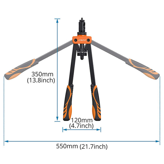 AUTOUTLET 14" Professional Rivet Pliers Set (Orange)