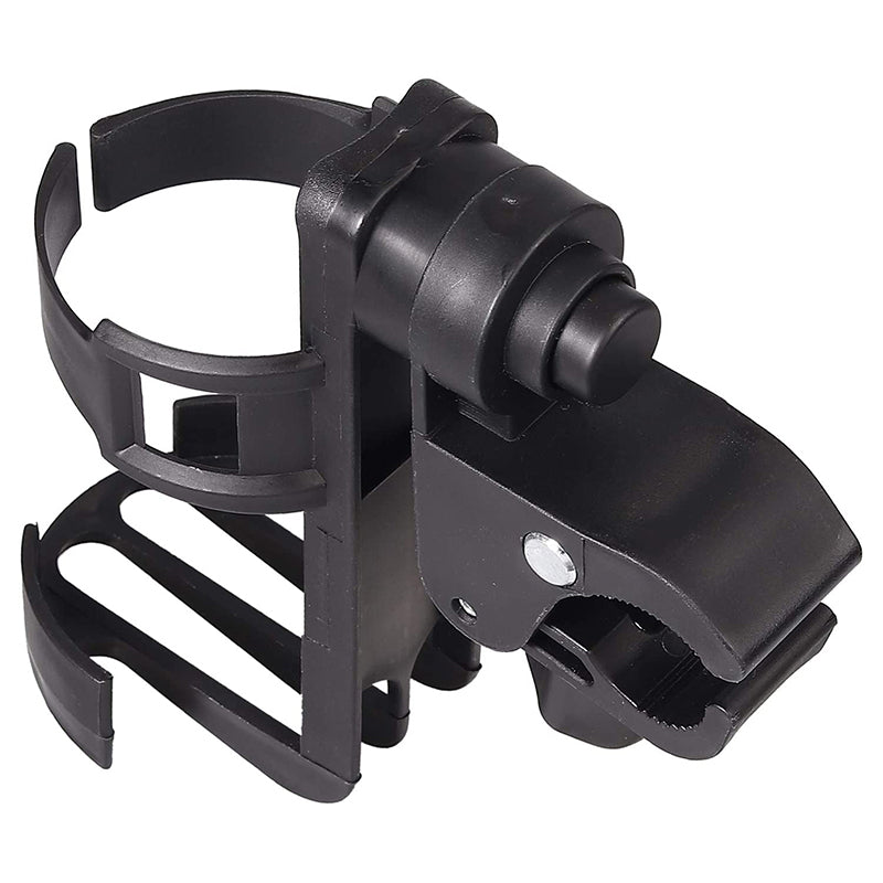 AUTOUTLET 2PCS 360° Black Plastic Bottle Holder Cup Holder Cup