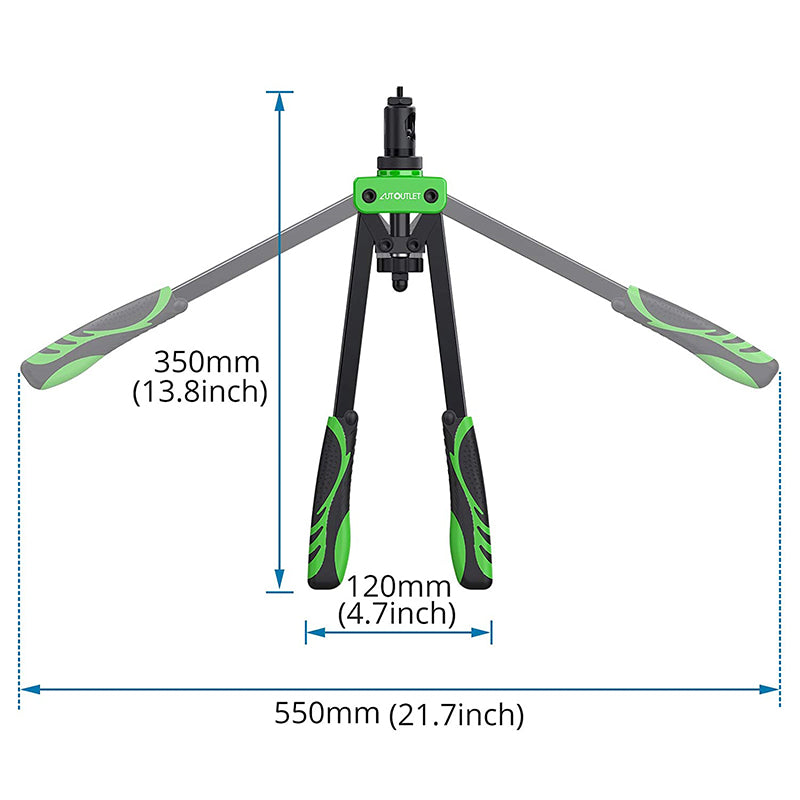 AUTOUTLET 14" Professional Rivet Pliers Set (Green)
