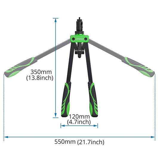 AUTOUTLET 14" Professional Rivet Pliers Set (Green)