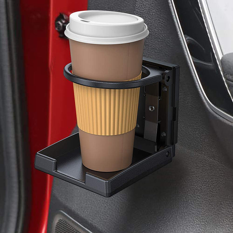 AUTOUTLET 2PCS ABS Universal Adjustable Folding Cup Drink Holder