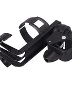 AUTOUTLET 2PCS 360° Black Plastic Bottle Holder Cup Holder Cup