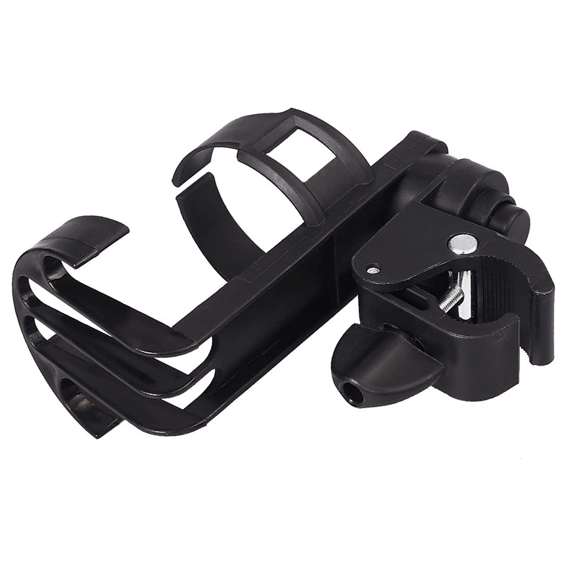 AUTOUTLET 2PCS 360° Black Plastic Bottle Holder Cup Holder Cup