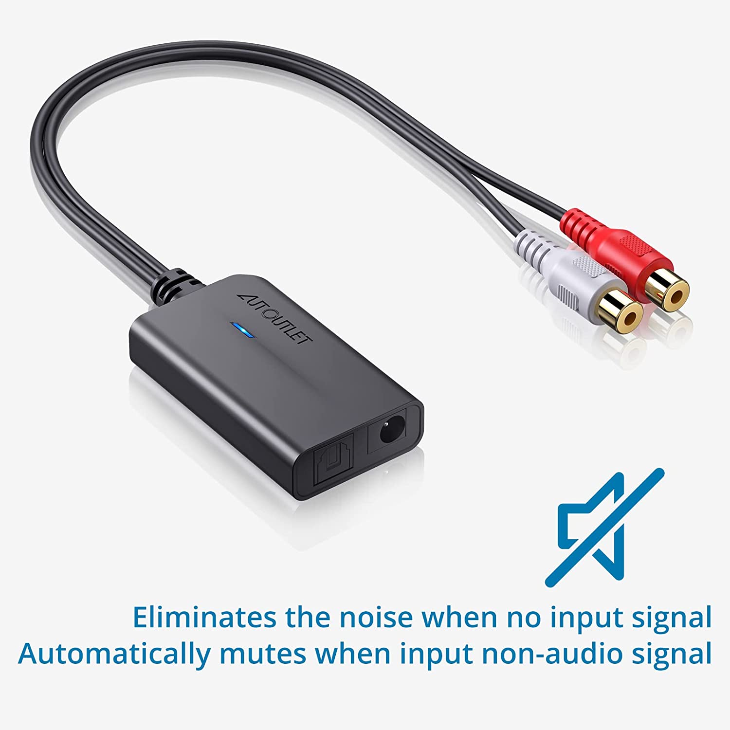 AUTOUTLET 192kHz DAC Converter Digital to Analog Audio Converter