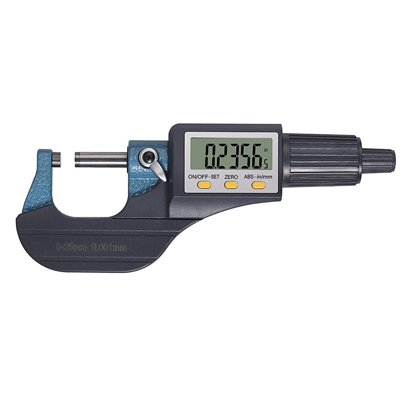 AUTOUTLET 0~25mm Electronic LCD Digital Display Outside Micrometer