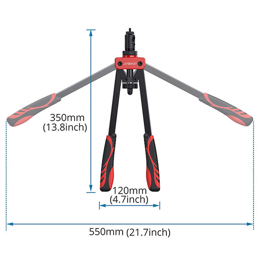AUTOUTLET 14" Professional Rivet Pliers Set (Red)