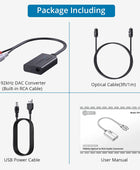 AUTOUTLET 192kHz DAC Converter Digital to Analog Audio Converter