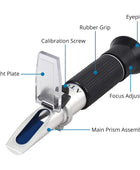 AUTOUTLET Brix Sugar 0-32% Refractometer with ATC, Plastic Drop