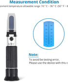 AUTOUTLET Brix Sugar 0-32% Refractometer with ATC, Plastic Drop