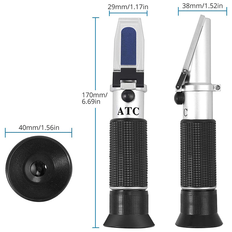 AUTOUTLET Wine Refractometer, 0-140 ° Öchsle 0-32% Brix 0-26% KMW Öchslemeter
