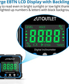 AUTOUTLET Digital Level Box Protractor Angle Finder Level Gauge Waterproof