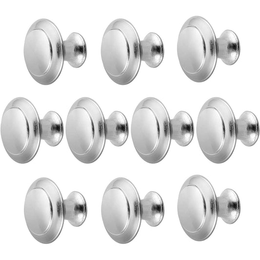 AUTOUTLET 10PCS Cabinet Handle Knobs Silver