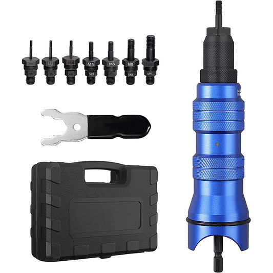 AUTOUTLET Rivet Nut Attachment, Professional Rivet Nuts Adapter Kit