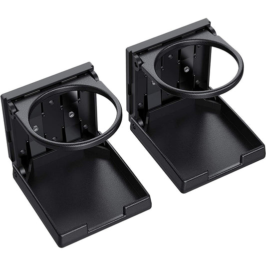 AUTOUTLET 2PCS ABS Universal Adjustable Folding Cup Drink Holder