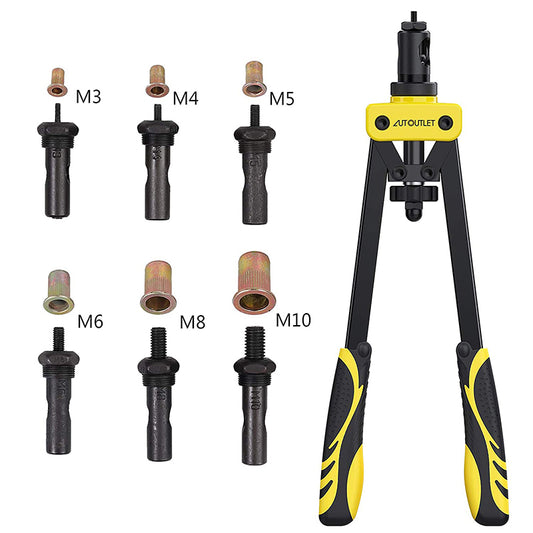 AUTOUTLET 14" Professional Rivet Pliers Set (Yellow)