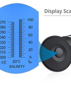 AUTOUTLET Salinity Refractometer,Automatic Temperature Compensation Salt Water Tester Hydrometer
