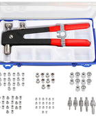 AUTOUTLET 86PCS Threaded Rivet Nut Set with Plastic Case (Red)