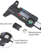 AUTOUTLET Digital Tyre Depth Gauge Tread Checker Motorbike