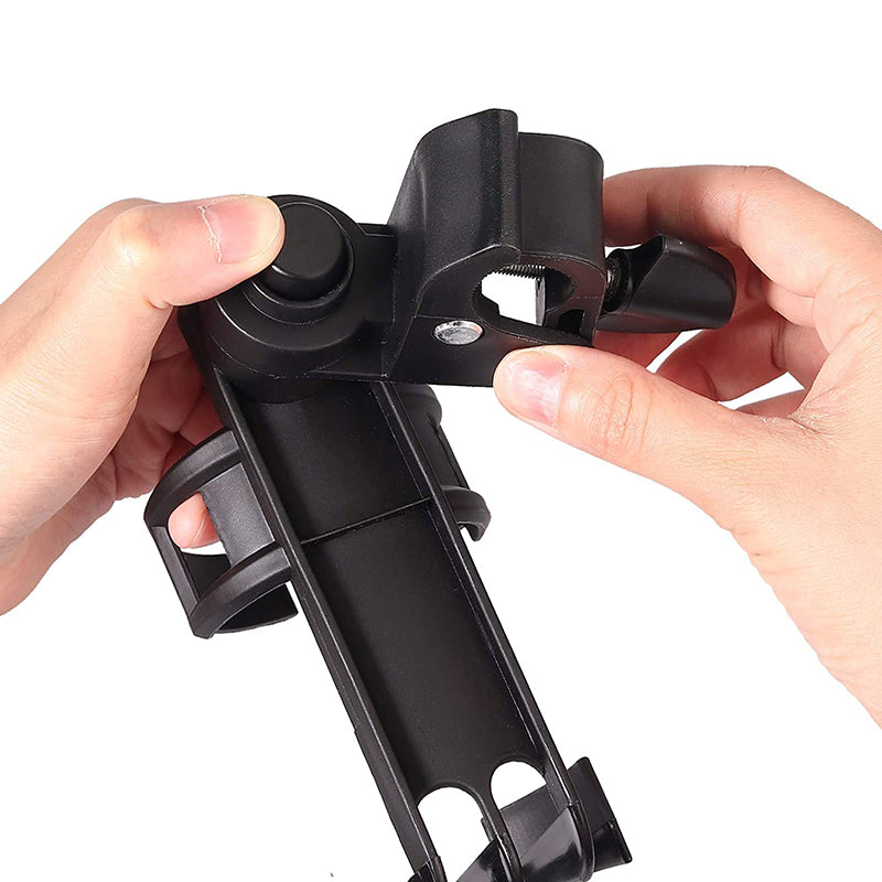 AUTOUTLET 2PCS 360° Black Plastic Bottle Holder Cup Holder Cup