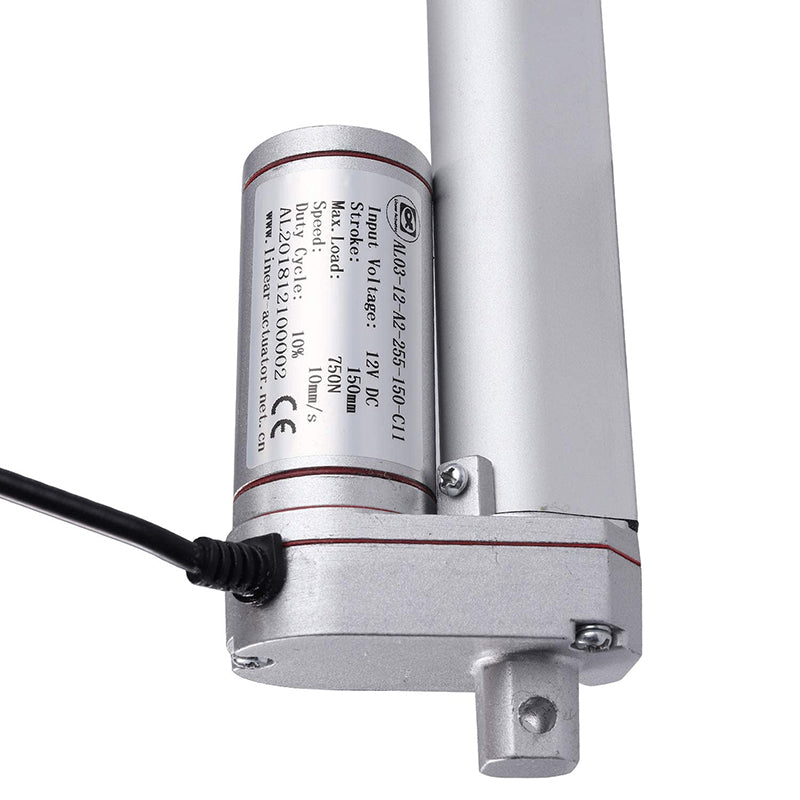 AUTOUTLET Linear Motor Adjustment Drive Gate Opener 12V DC 750N 150mm