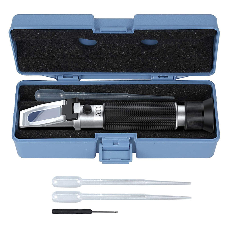 AUTOUTLET Salinity Refractometer,Automatic Temperature Compensation Salt Water Tester Hydrometer