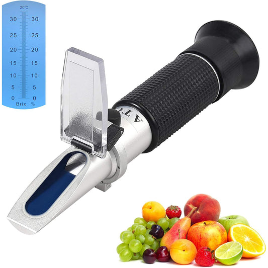 AUTOUTLET Brix Sugar 0-32% Refractometer with ATC, Plastic Drop