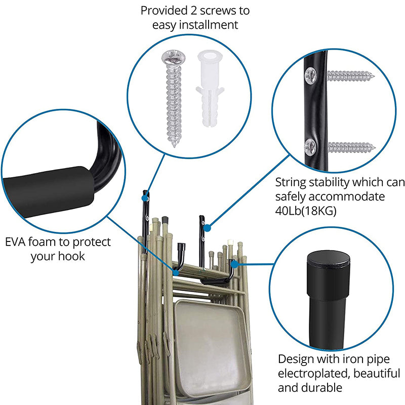 AUTOUTLET 6-Piece Heavy-Duty Storage Hook