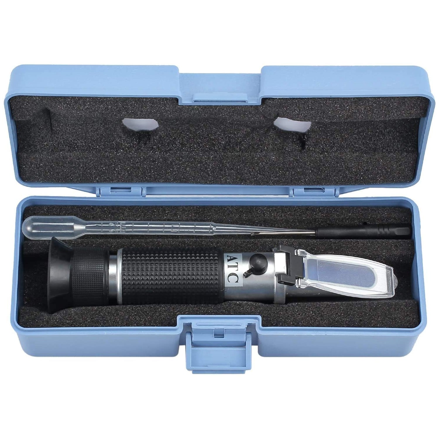 AUTOUTLET Brix Refractometer Aluminum 0~32% Digital LCD Display