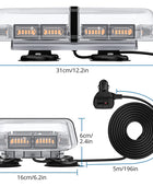 AUTOUTLET 12/24V IP65 72 LEDs Magnetic Emergency Bar Recovery Warning Strobe Light