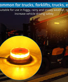 AUTOUTLET 12 LED Strobe Beacon Car Amber Warning Light 10V-30V