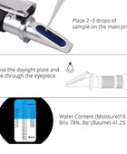 AUTOUTLET Honey Baume Refractometer, 58-90% Brix Scale & 12-27% Honey Water Moisture