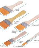 AUTOUTLET 50PCS Paint Brush Set 5 Sizes Glaze Brush