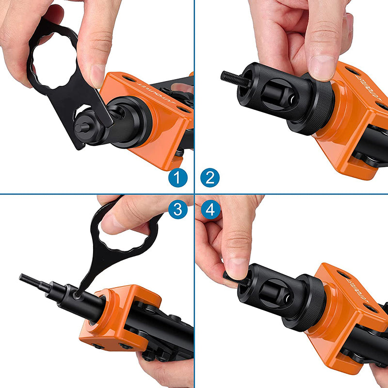 AUTOUTLET 14" Professional Rivet Pliers Set (Orange)