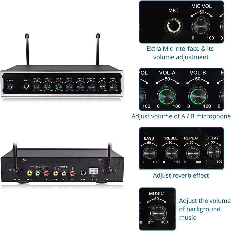 AUTOUTLET UHF Wireless Microphone