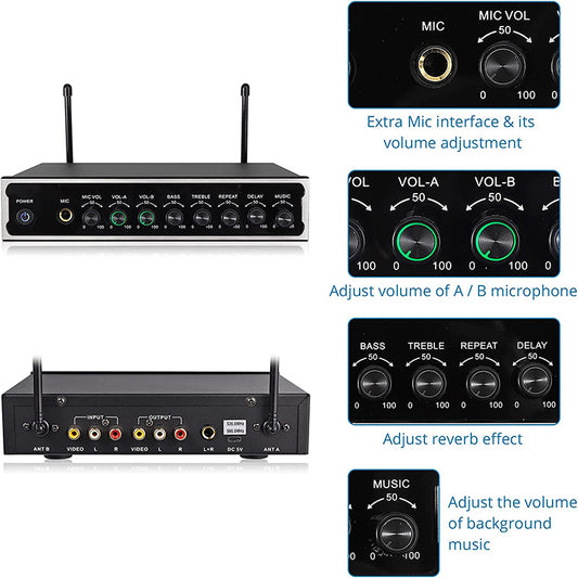 AUTOUTLET UHF Wireless Microphone