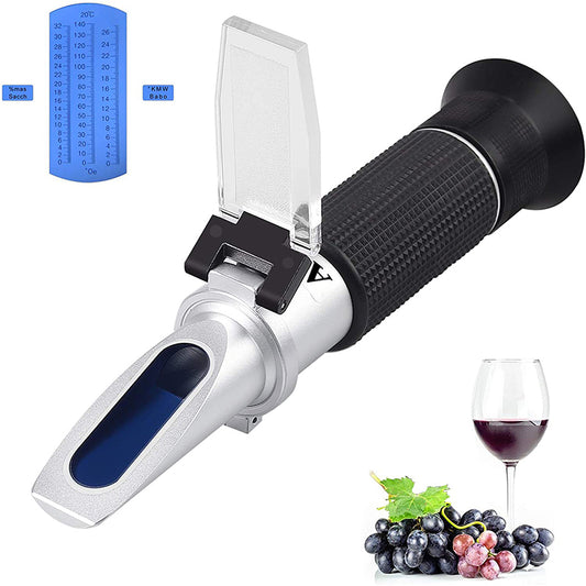 AUTOUTLET Wine Refractometer, 0-140 ° Öchsle 0-32% Brix 0-26% KMW Öchslemeter