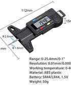 AUTOUTLET Digital Tyre Depth Gauge Tread Checker Motorbike