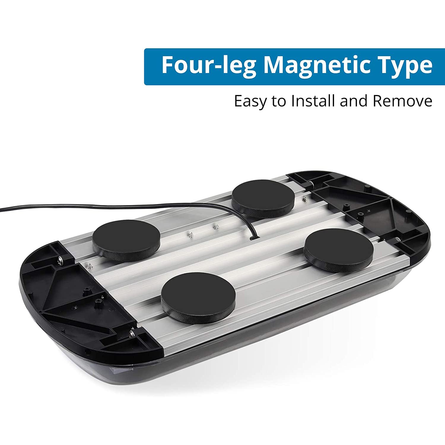 AUTOUTLET 12/24V IP67 144 LEDs Strong 4-PIN Magnet Magnetic Emergency