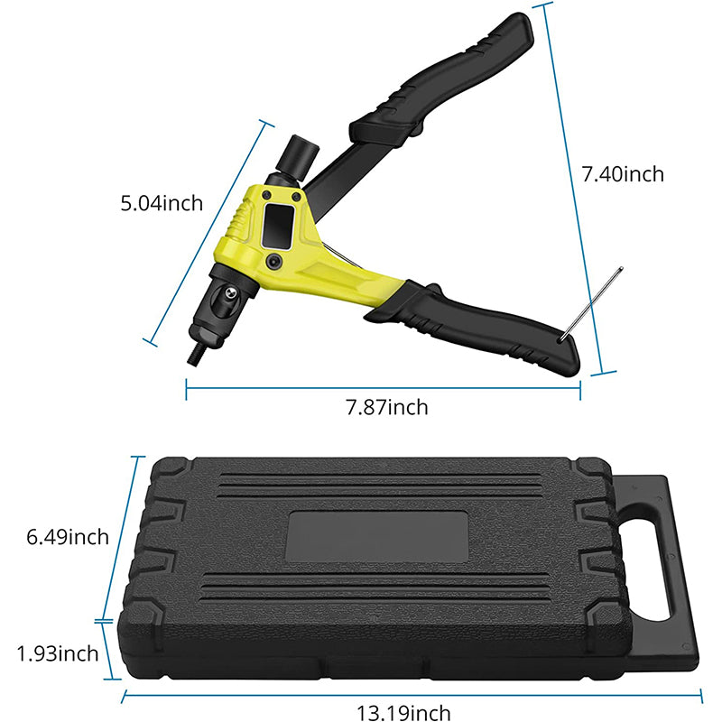 AUTOUTLET 8" RIVET NUT GUN M3 M4 M5,m6,Hand Riveter Rivet Gun Yellow