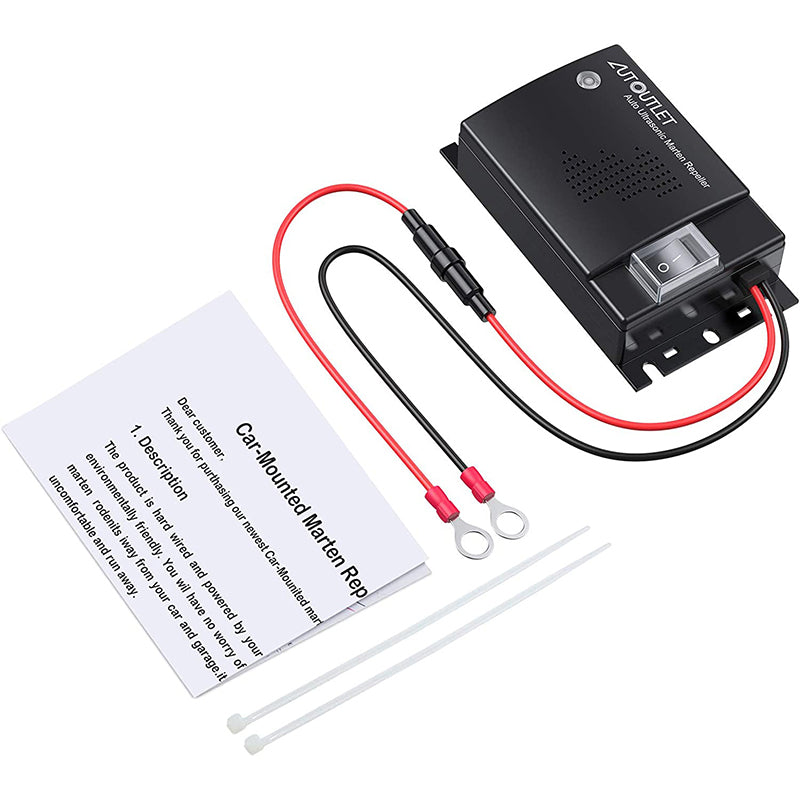 AUTOUTLET Marderschreck Car, Ultrasonic Tones Marten Defense Marten Protection Vehicle Accessories