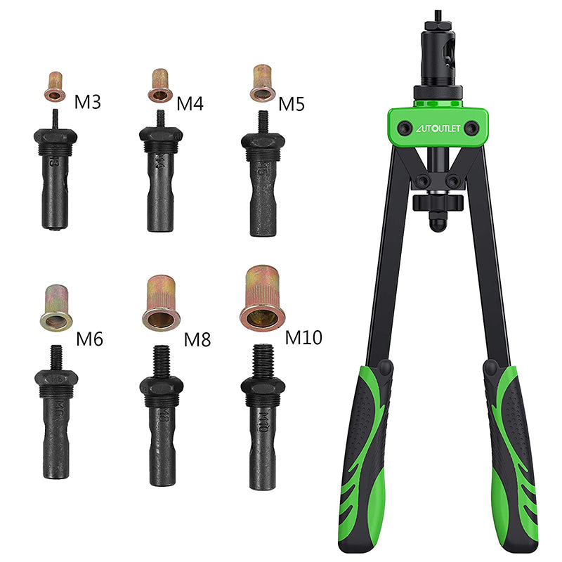 AUTOUTLET 14" Professional Rivet Pliers Set (Green)