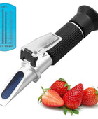 AUTOUTLET Brix Refractometer Aluminum 0~32% Digital LCD Display