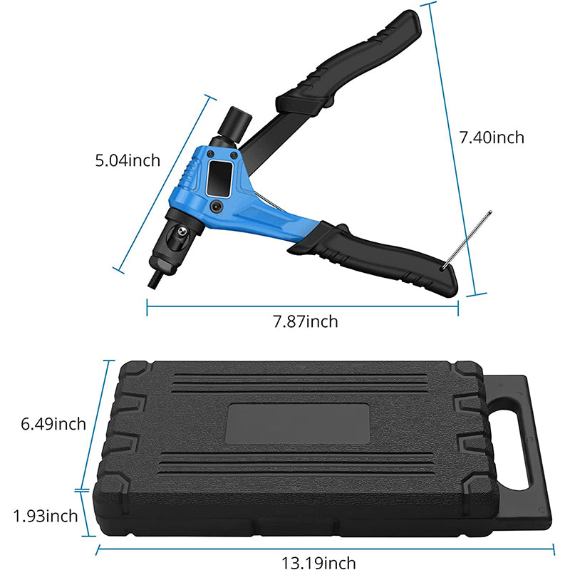 AUTOUTLET 8" RIVET NUT GUN M3 M4 M5,m6,Hand Riveter Rivet Gun Blue