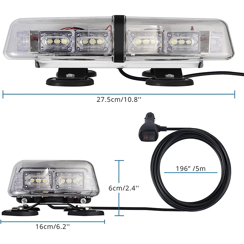 AUTOUTLET Emergency 12/24V 36 LED 36W Car Warning Light