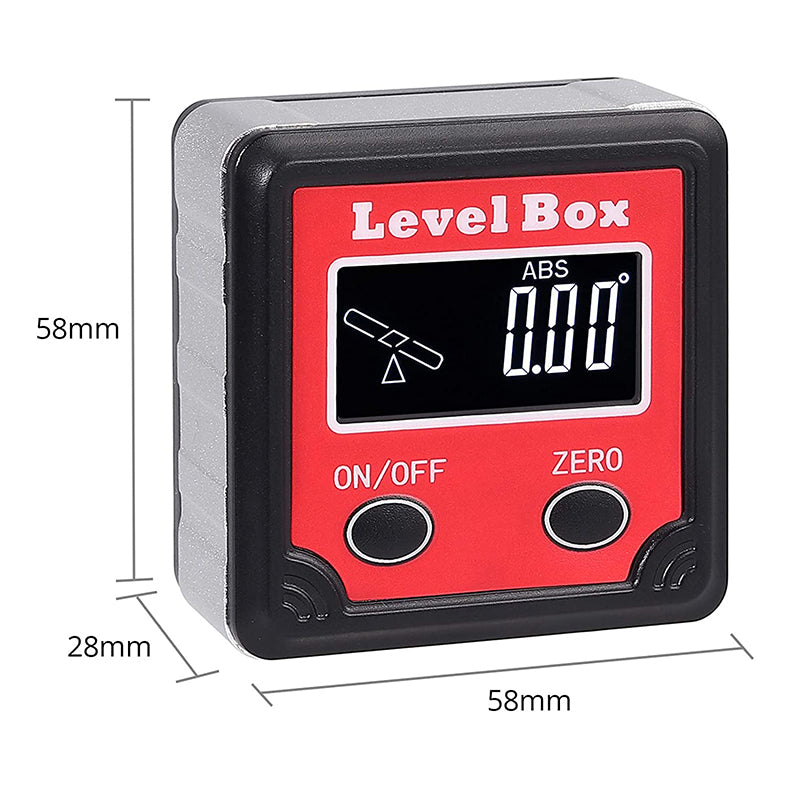 AUTOUTLET Digital LCD Display Backlight Magnetic Spirit Level