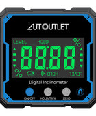 AUTOUTLET Digital Level Box Protractor Angle Finder Level Gauge Waterproof