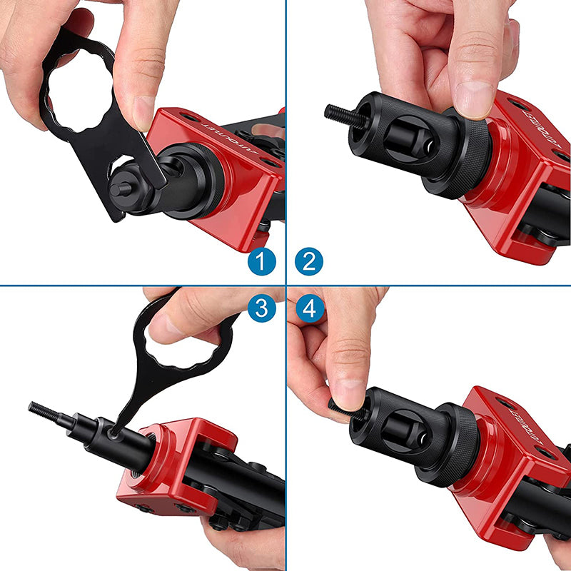 AUTOUTLET 14" Professional Rivet Pliers Set (Red)