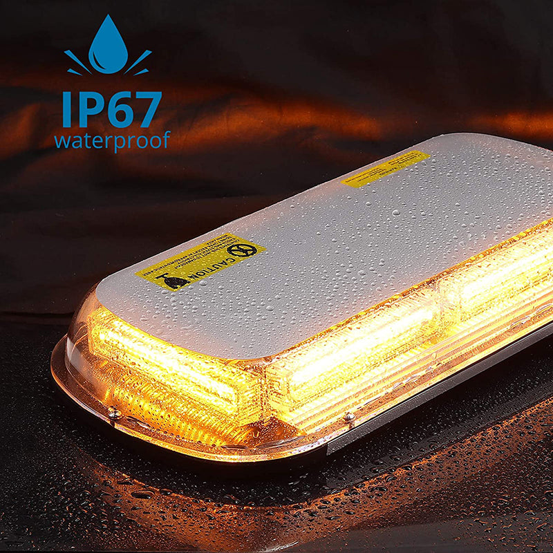 AUTOUTLET 12/24V IP67 144 LEDs Strong 4-PIN Magnet Magnetic Emergency