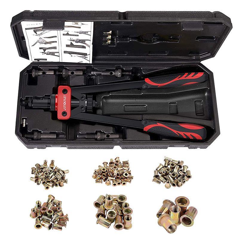 AUTOUTLET 14" Professional Rivet Pliers Set (Red)